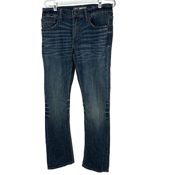 BKE Jake Straight Leg Denim Jeans Womens Size 32R Medium Wash Blue Classic Fit - Picture 1 of 10